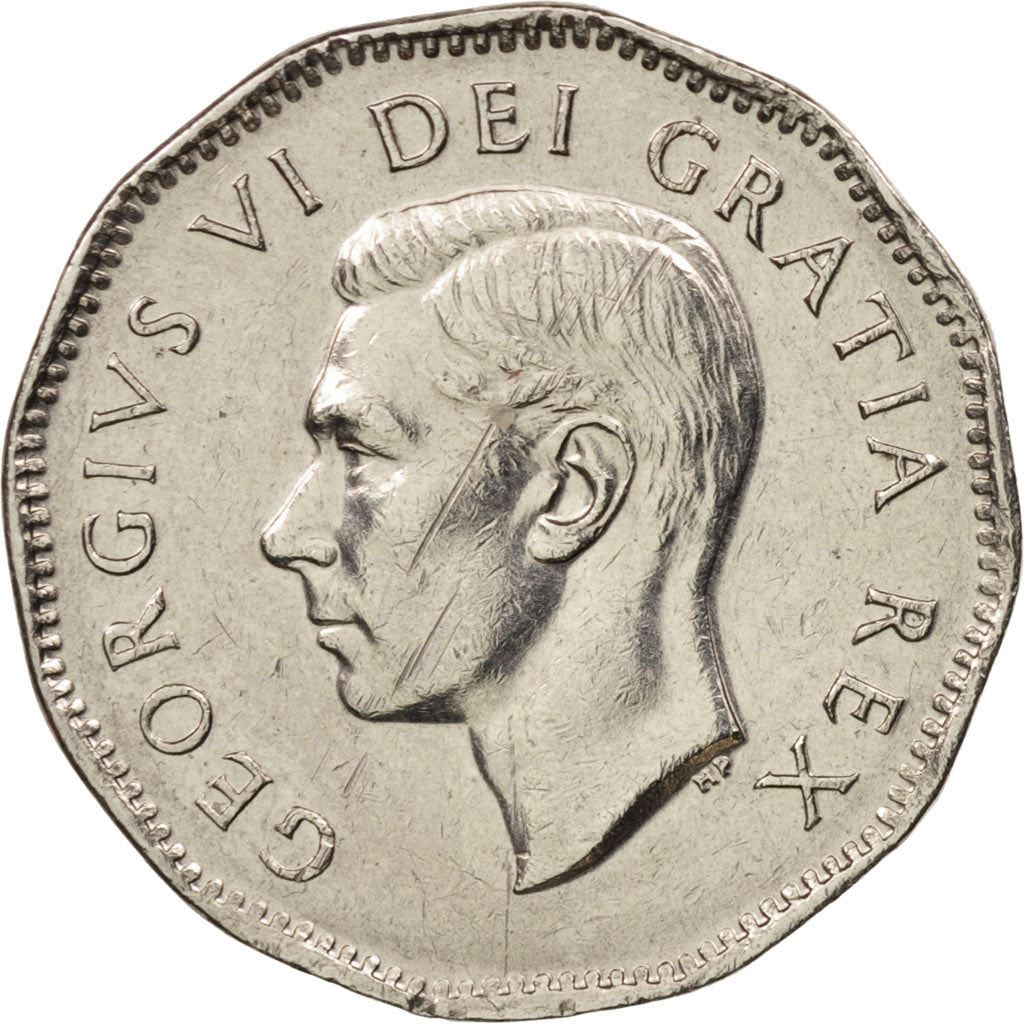Canada | 5 Cents Coin | Discovery of Nickel | Nickel | KM:48 | 1951