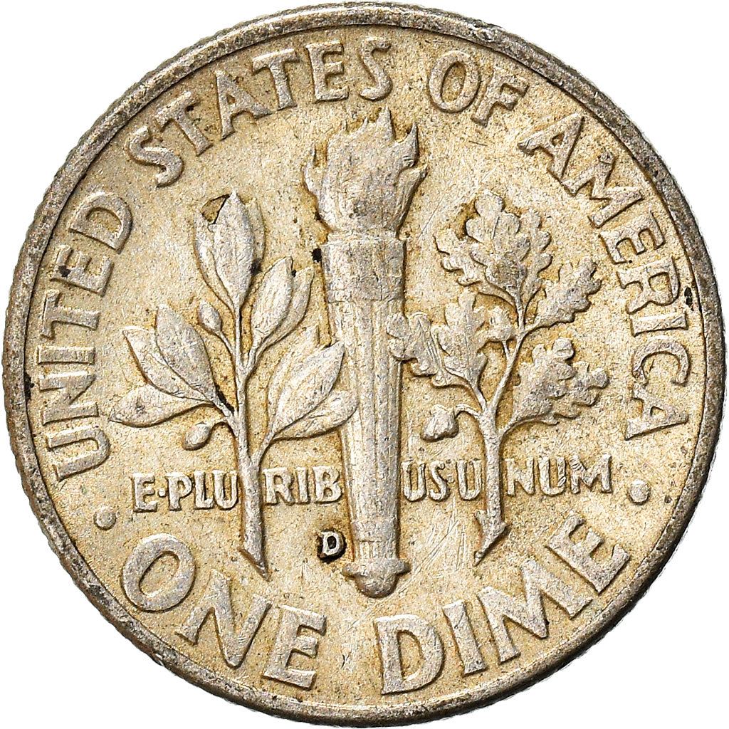 アメリカ合衆国 | 1ダイム硬貨 | フランクリン・D・ルーズベルト | KM:195 | 1946年 - 1964年