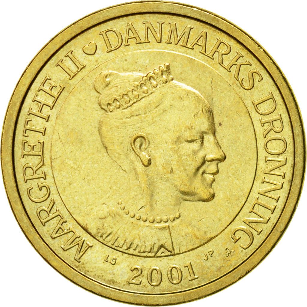 Denmark | 10 Kroner Coin | Margrethe II | Km:887 | 2001 - 2002