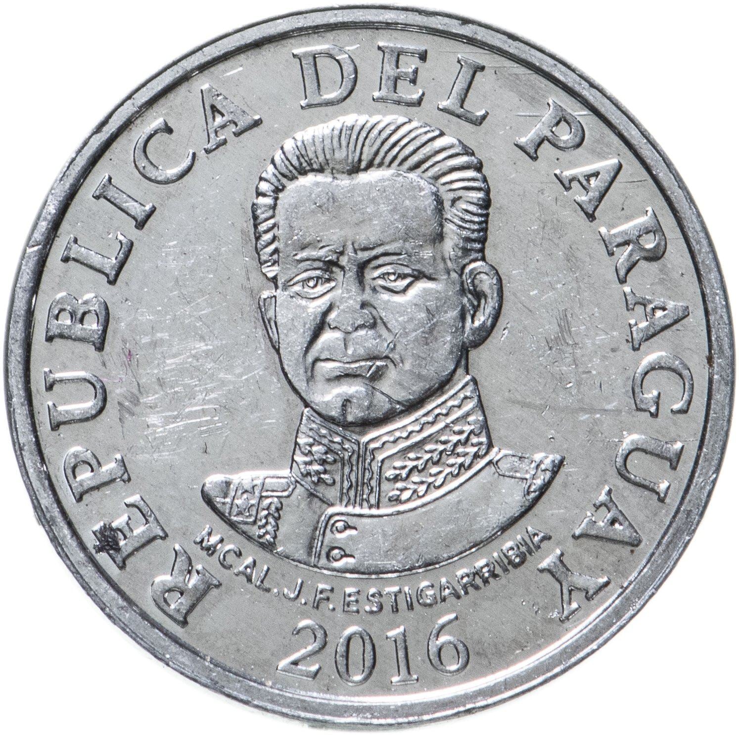 Paraguay | 50 Guaranies Coin | Acaray River | KM:191b | 2006 - 2019