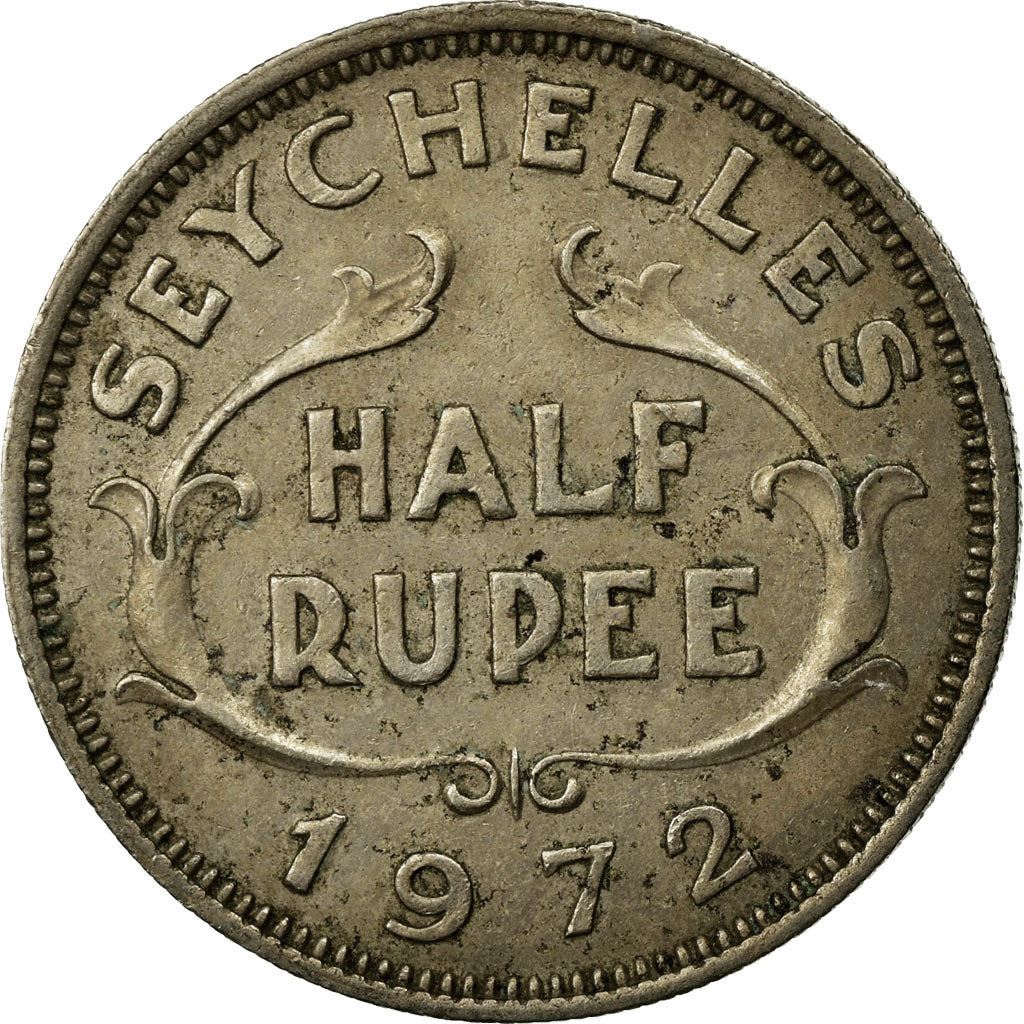 Seychelles | 1/2 Rupee Coin | Elizabeth II | Km:12 | 1954 - 1974