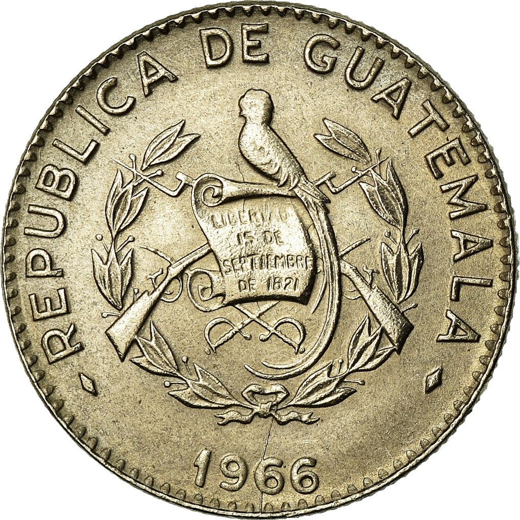 Guatemala | 5 Centavos Coin | Kapok Tree | Km:266 | 1965 - 1970