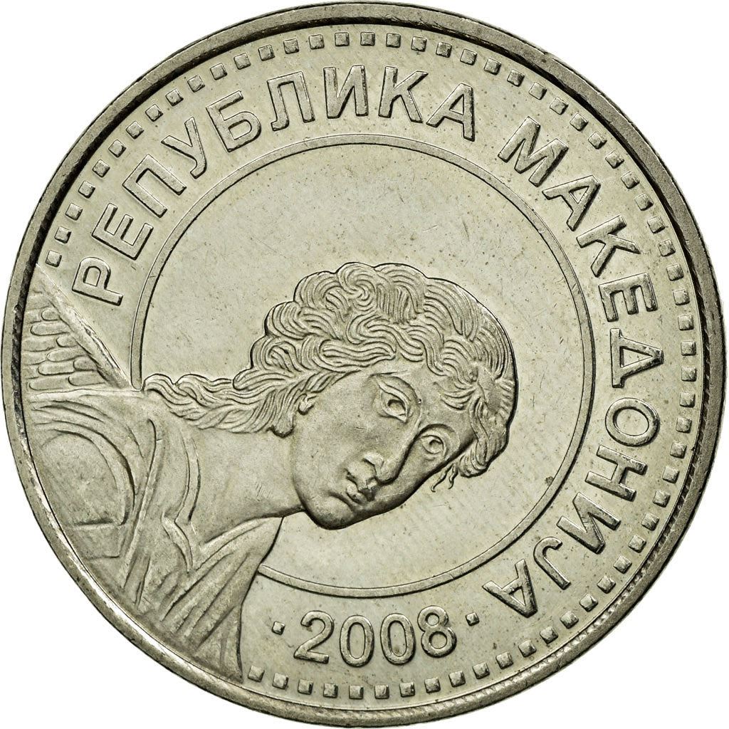 North Macedonia 50 Denari Coin | Archangel Gabriel | KM32 | 2008