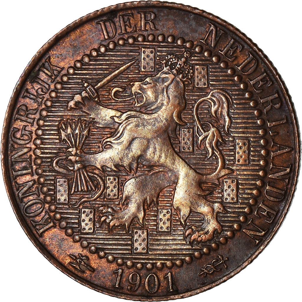 Pays-Bas | Pièce de 1 cent | Lion | Km : 131 | 1901
