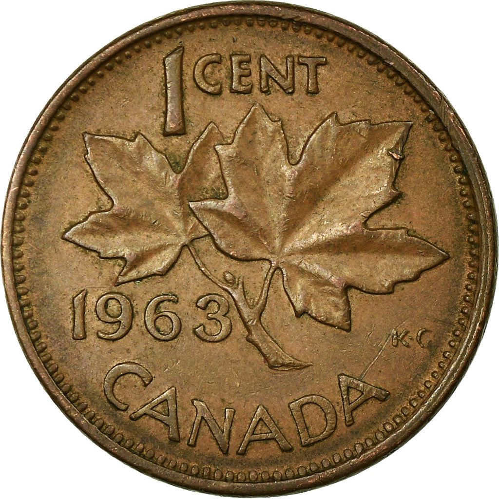 Canada | 1 Cent Coin | Bronze | 1st portrait | KM:49 | 1953-1964