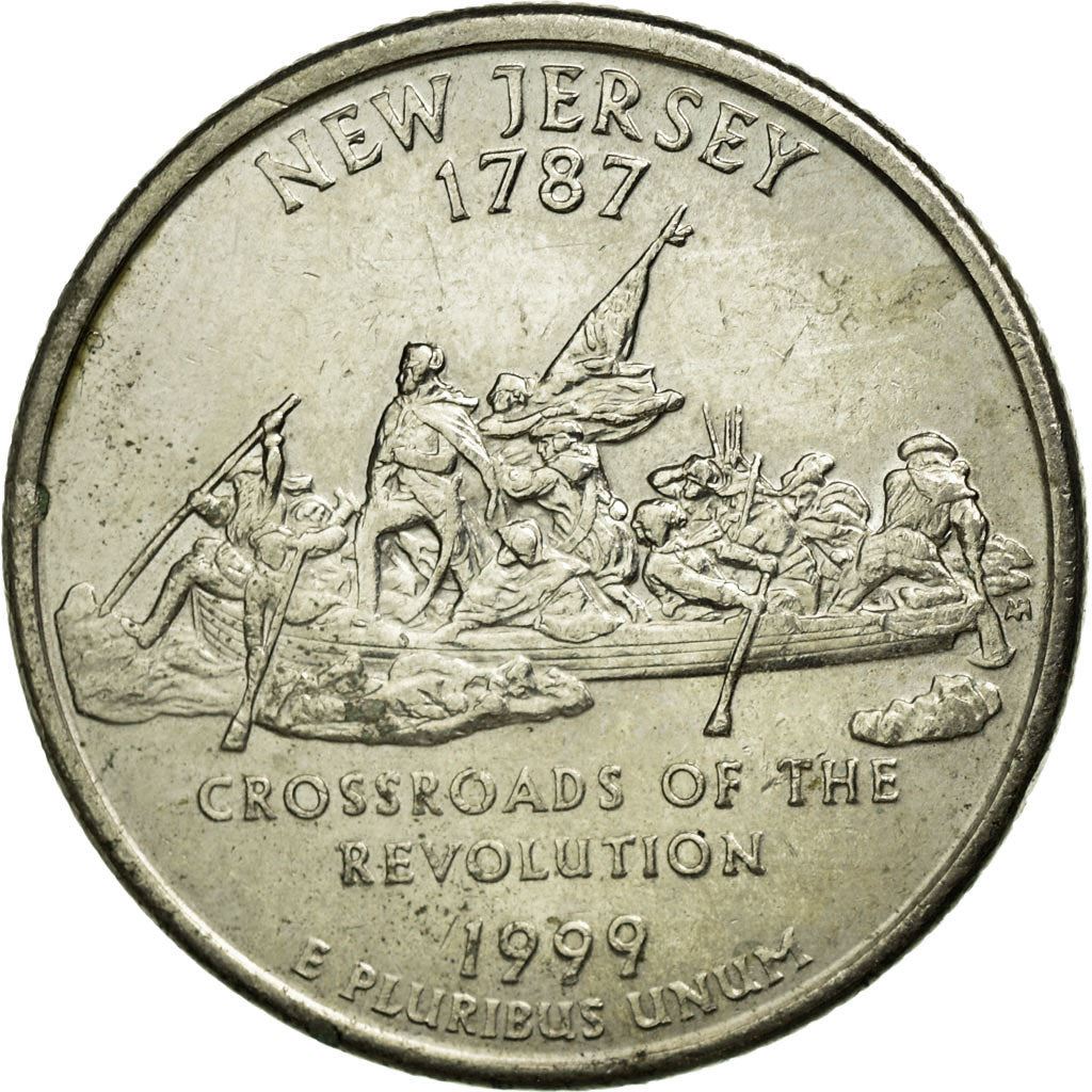 United States | 1/4 Dollar Coin | New Jersey | Km:295 | 1999