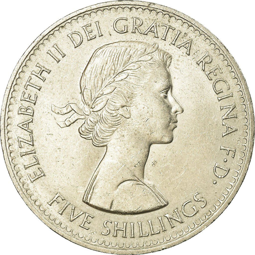 United Kingdom | 5 Shillings Coin | British Exhibition | KM:909 | 1960
