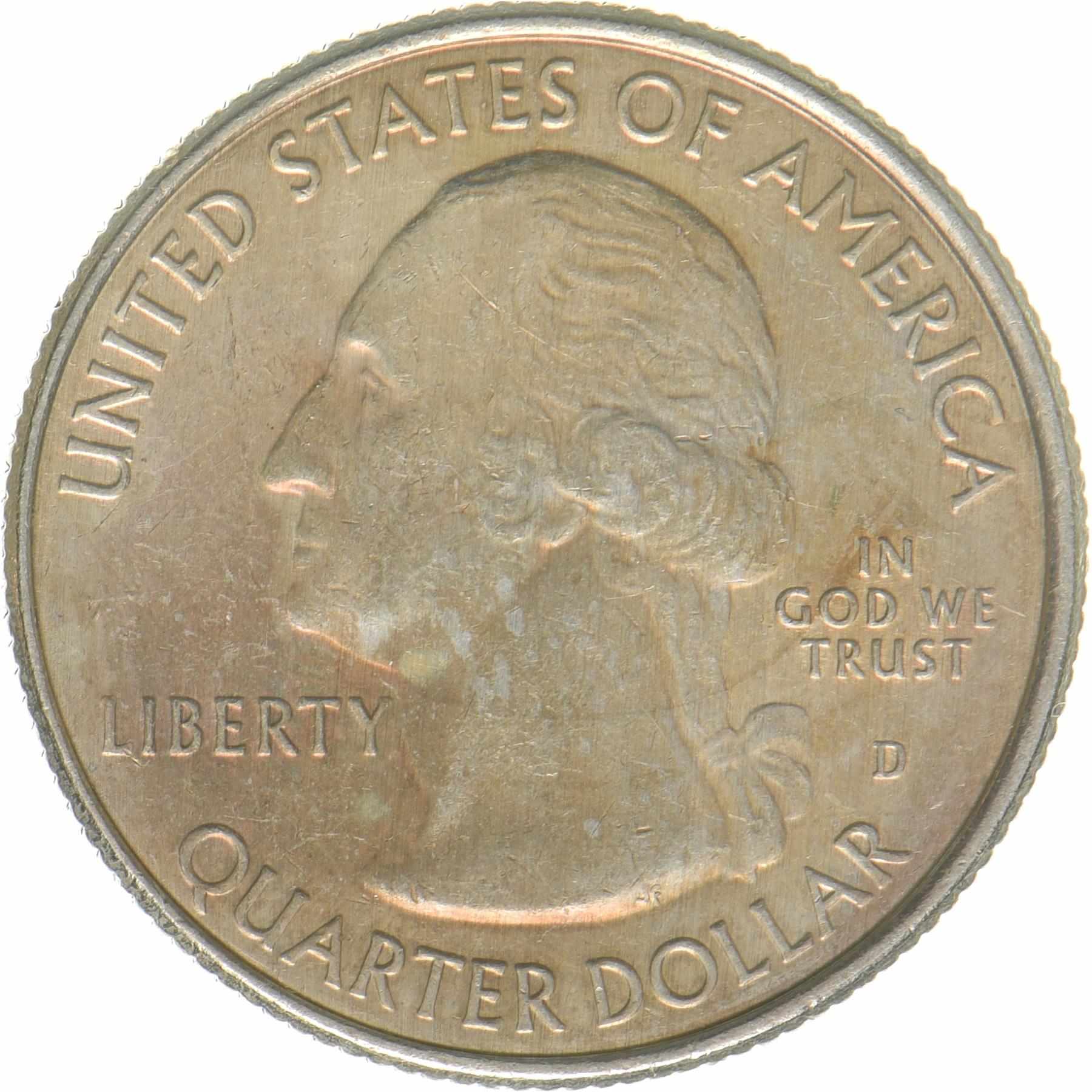 United States | 1/4 Dollar Coin | Blue Ridge Parkway | KM:599 | 2015