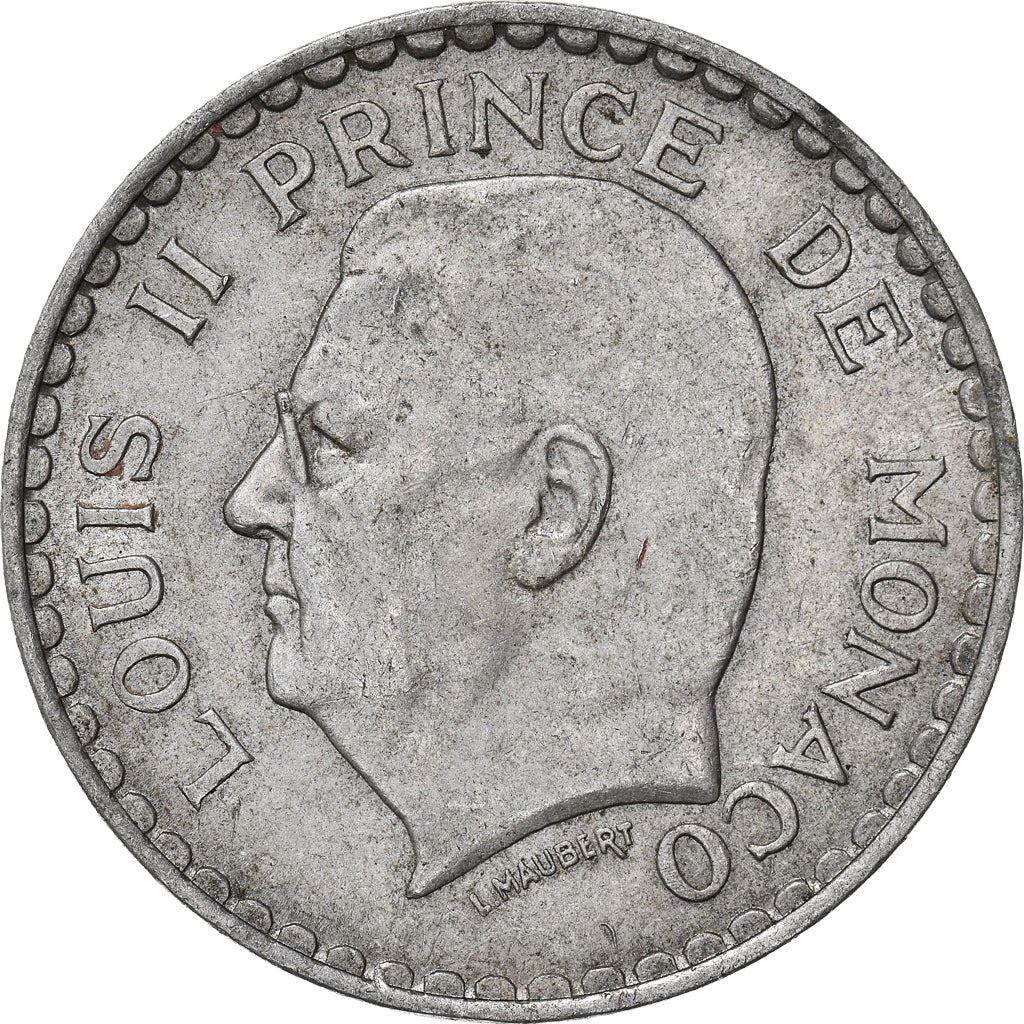 Monaco | 5 Francs Coin | Louis II | Km:122 | 1945