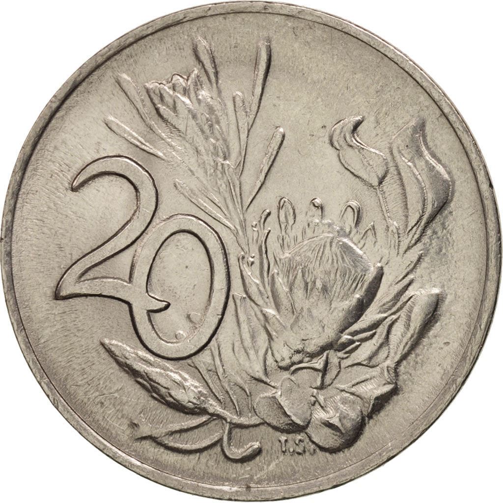 South Africa | 20 Cents Coin | Jacobus J. Fouche | KM95 | 1976