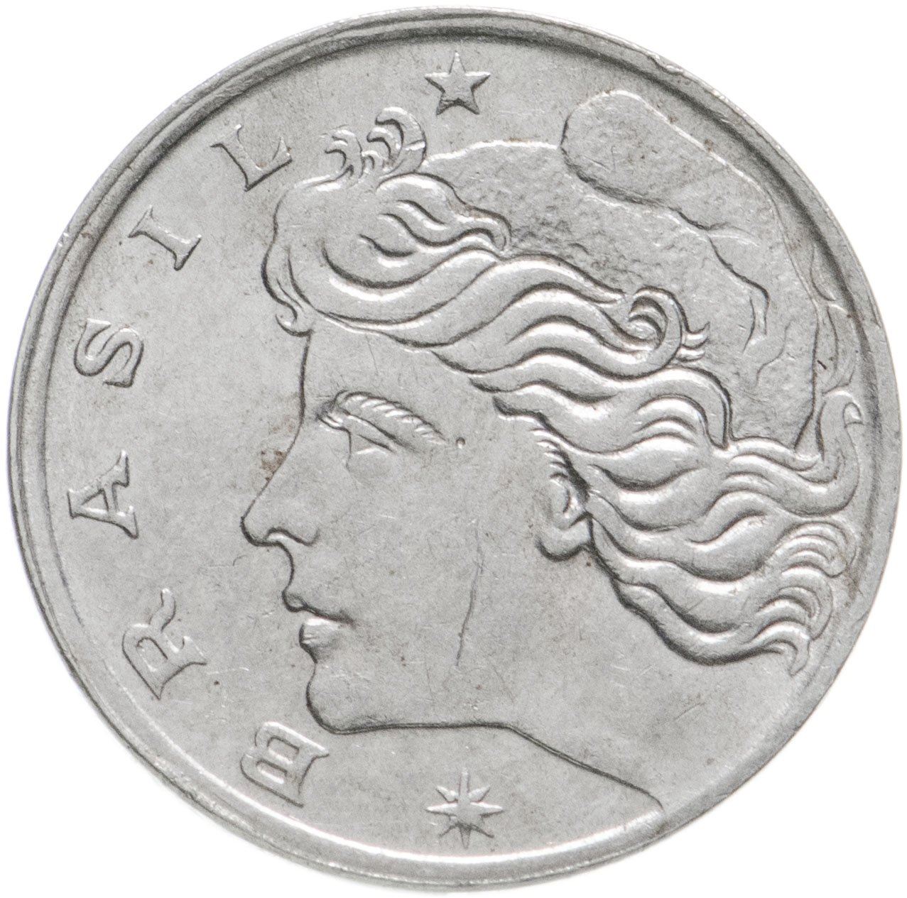 Brasil | 1 Centavo Mynt | Effigy | Km:575.1 | 1967