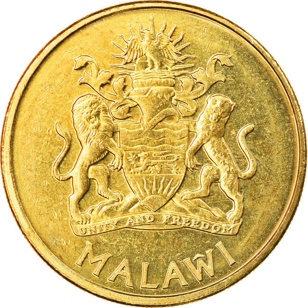 Malawi-mønt Malawisk 1 Kwacha | Fiskørn | KM65 | 2004