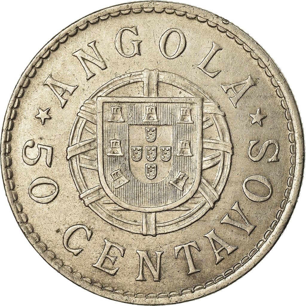 Angola | 50 Centavos Coin | Libertine | Km:65 | 1922 - 1923