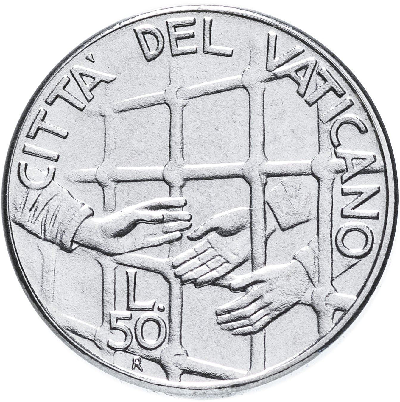 Vatican City | 50 Lire Coin | John Paul II | Km:254 | 1994