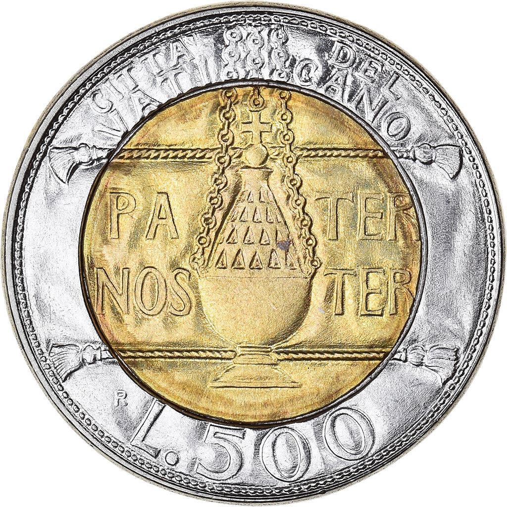 Vatican City | 500 Lire Coin | Thurible | Km:249 | 1993