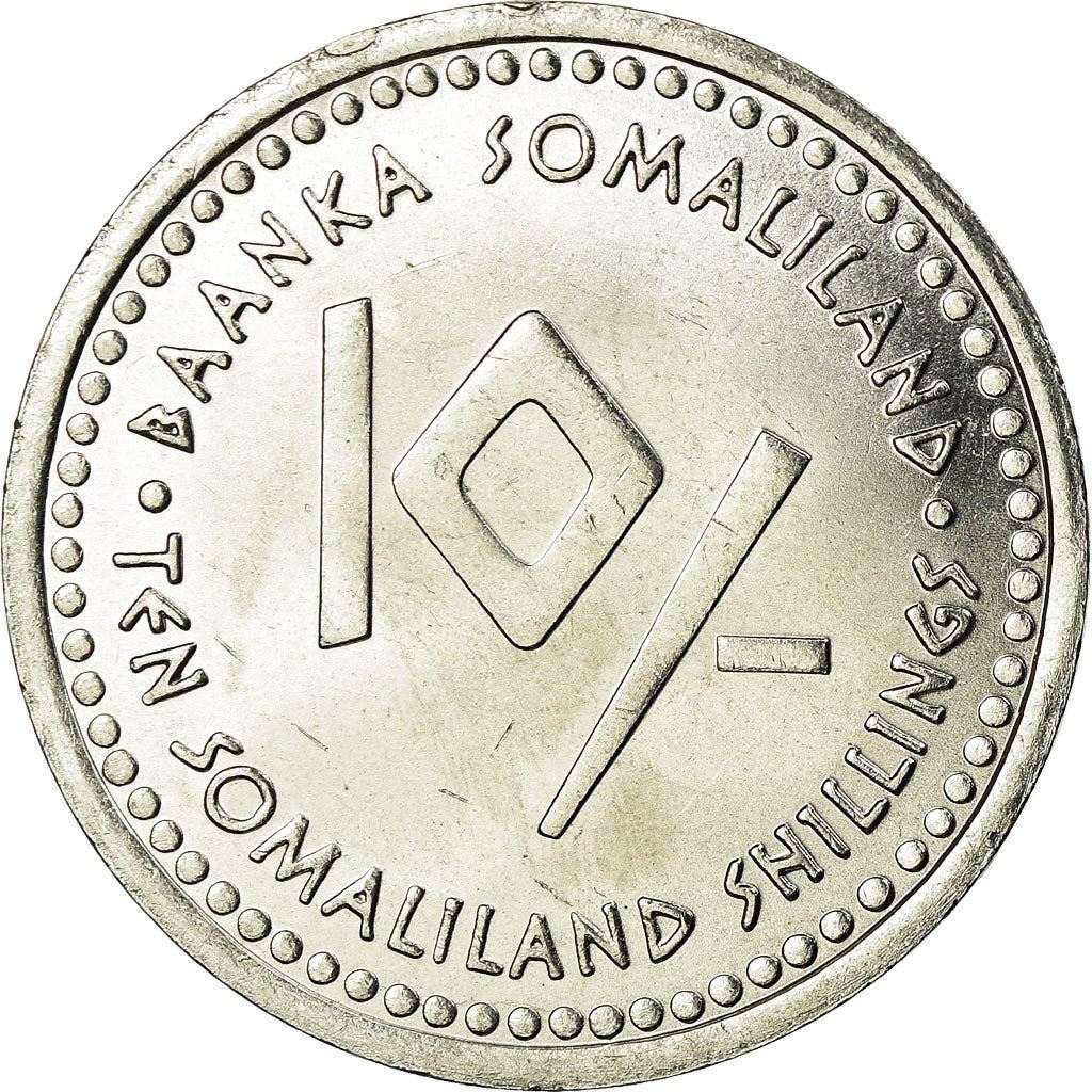 Somalilandia | Moneda de 10 chelines | Libra | Acero inoxidable | KM:15 | 2006