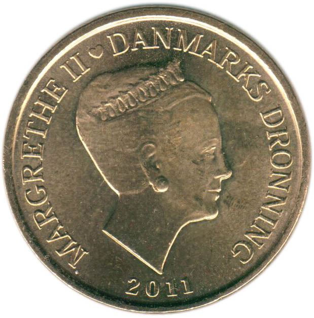 Denmark | 20 Kroner Coin | Container Ship | KM:942 | 2011