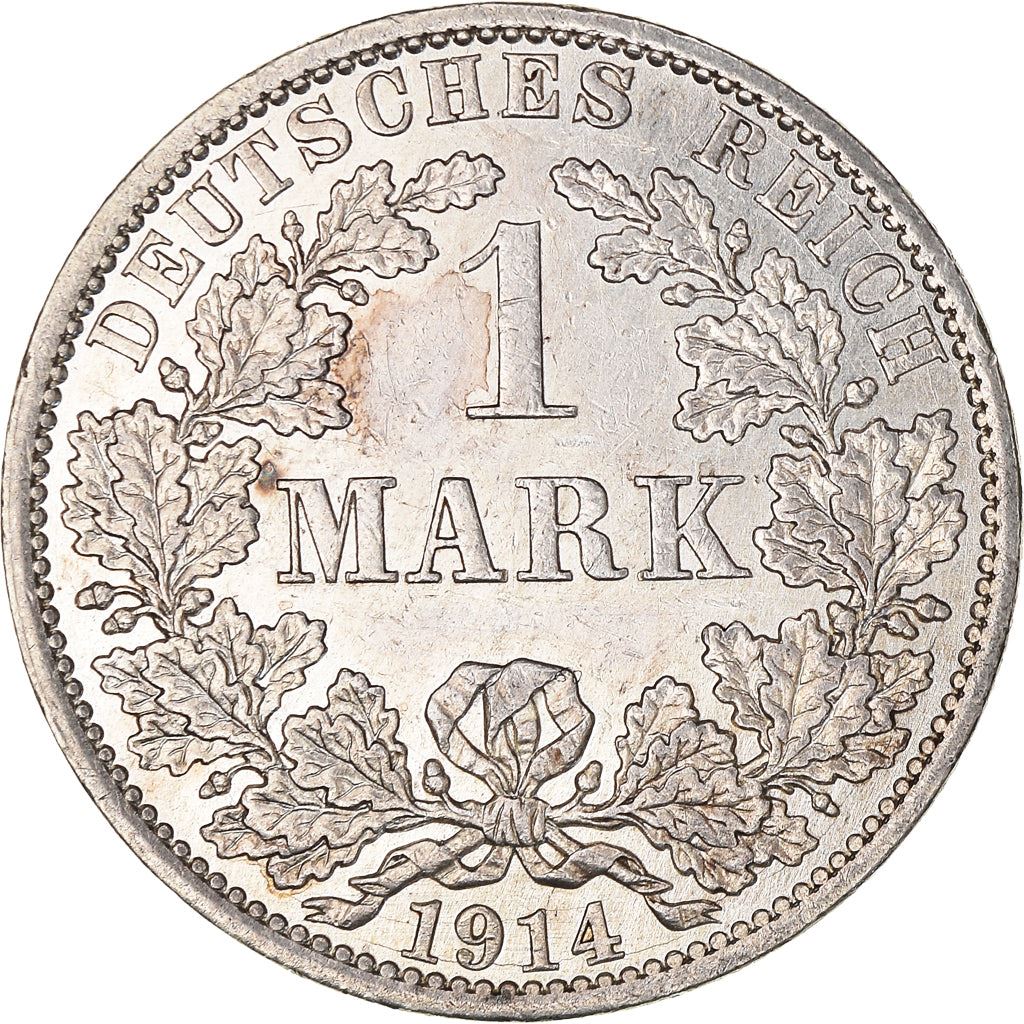 German Empire 1 Mark Coin | Deutsches Reich | Wilhelm II | Type 2 - Small Shield | KM14 | 1891 - 1916