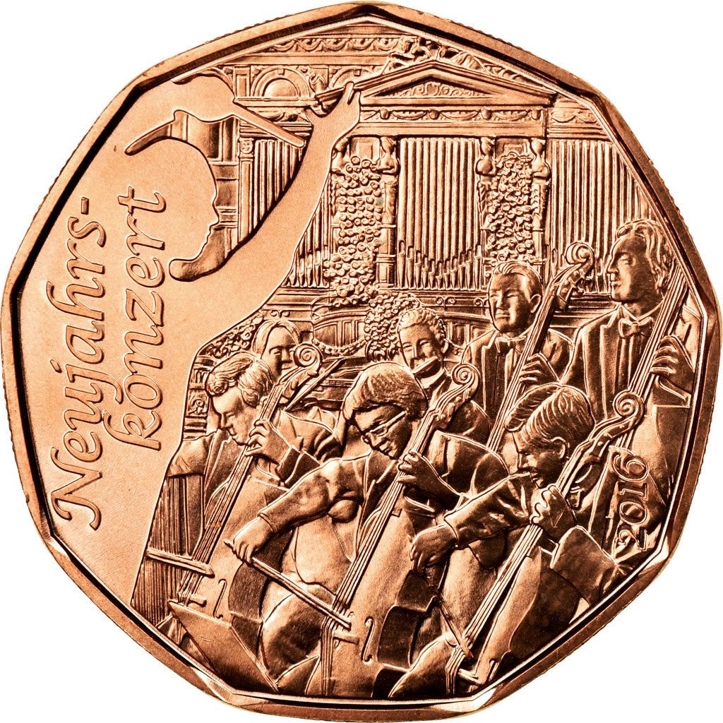 Austria | 5 Euro Coin | Philharmonic Orchestra | Km:3249 | 2016