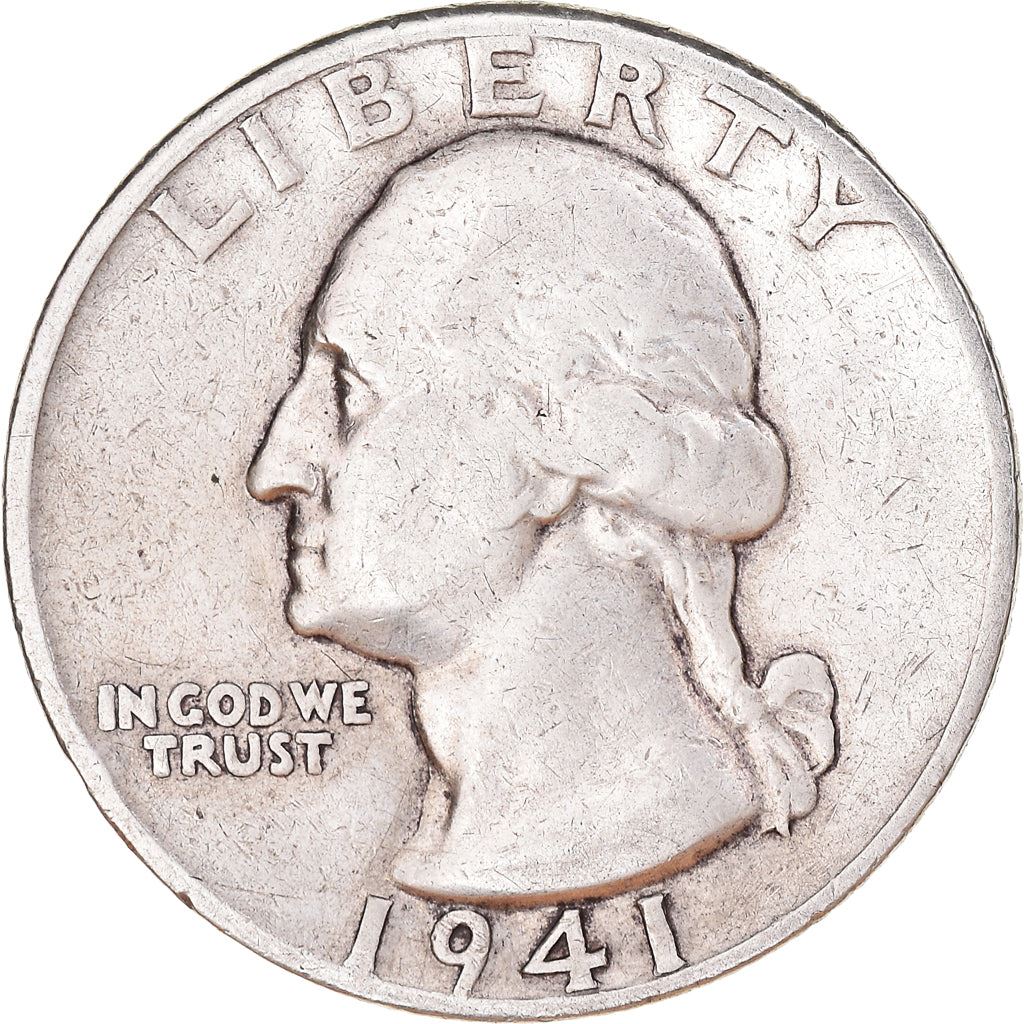 アメリカ合衆国 | 1/4ドル硬貨 | ジョージ・ワシントン | KM:164 | 1932年 - 1964年