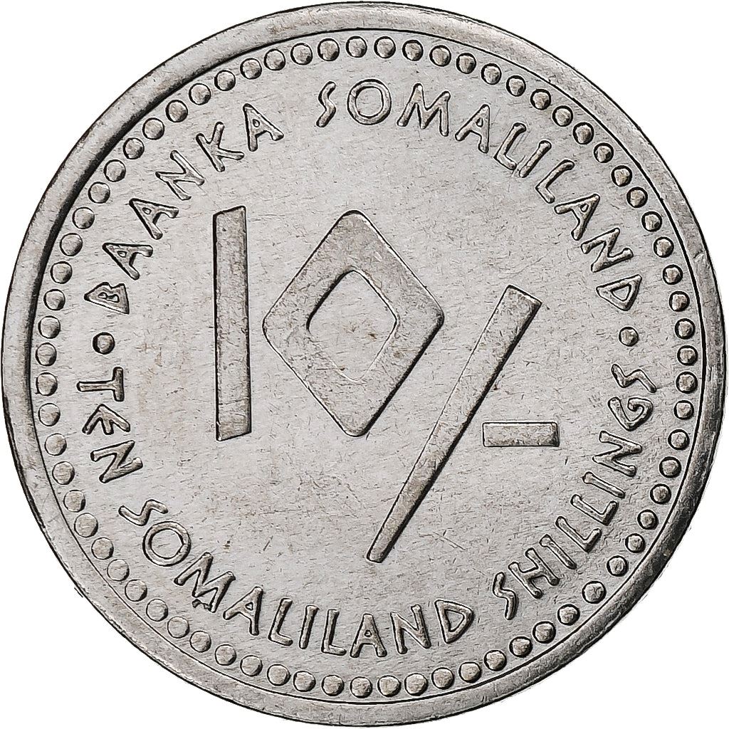 Somaliland | 10 Shillings Coin | Leo | Stainless steel | KM:13 | 2006