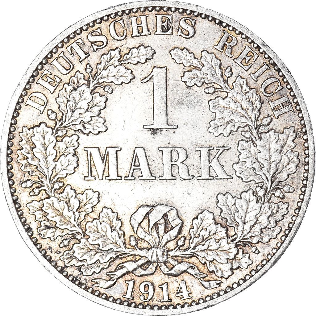 German Empire 1 Mark Coin | Deutsches Reich | Wilhelm II | Type 2 - Small Shield | KM14 | 1891 - 1916