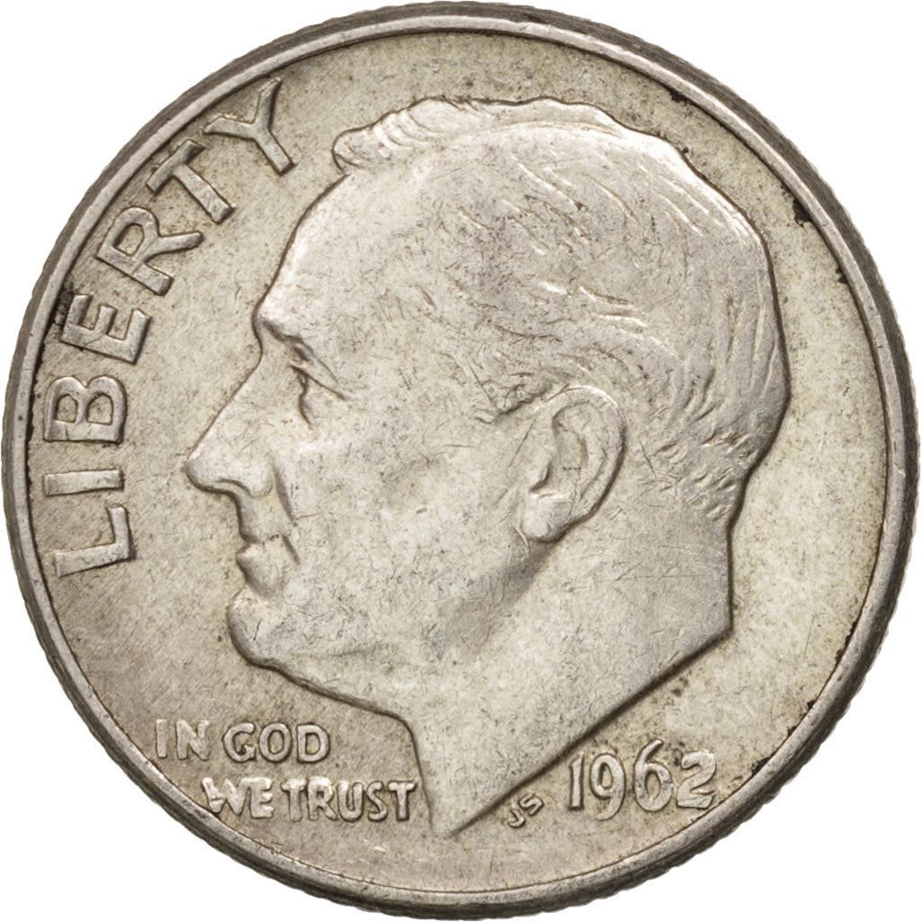 アメリカ合衆国 | 1ダイム硬貨 | フランクリン・D・ルーズベルト | KM:195 | 1946年 - 1964年
