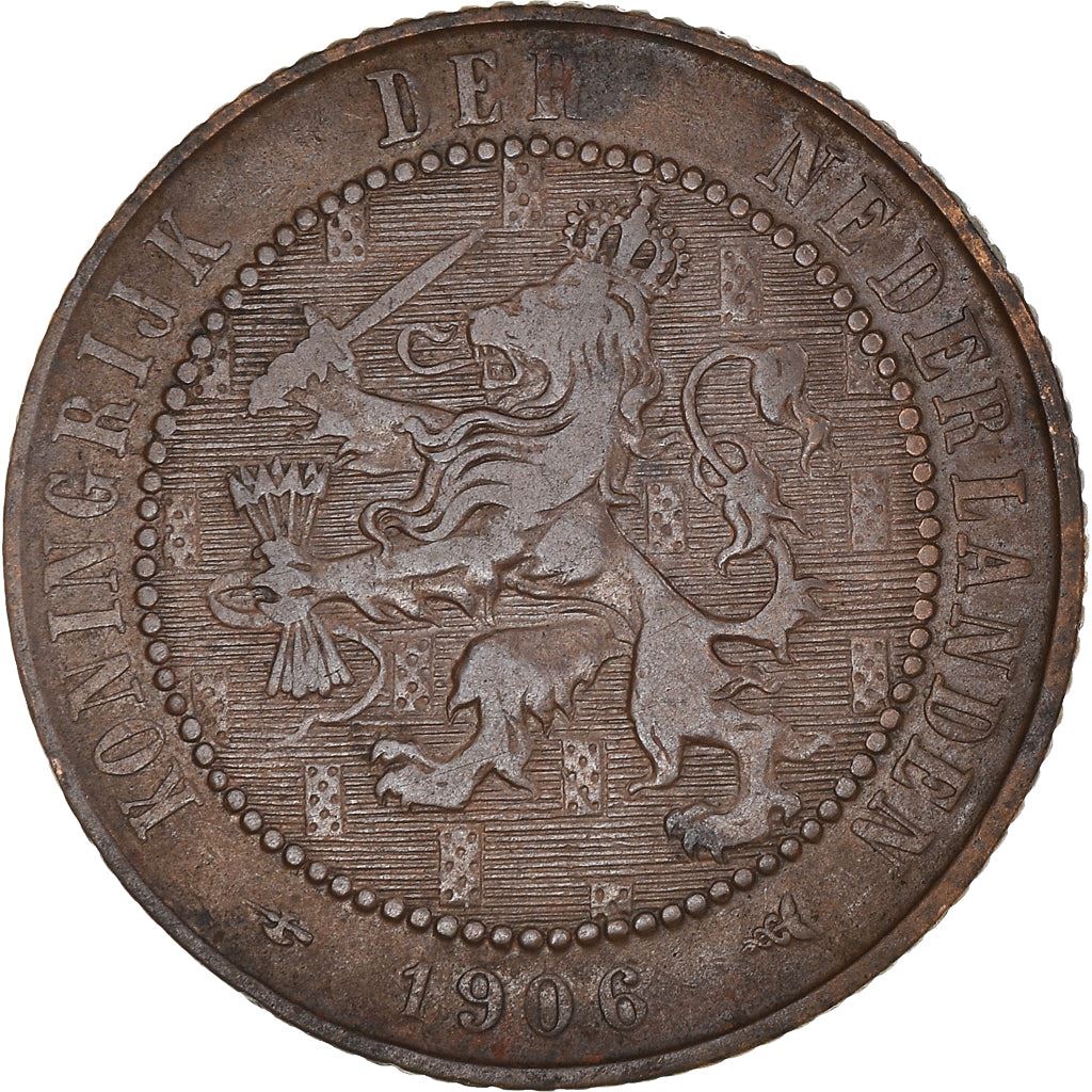 Netherlands Coin 2.5 Cents Coin | Queen Wilhelmina | KM134 | 1903 - 1906