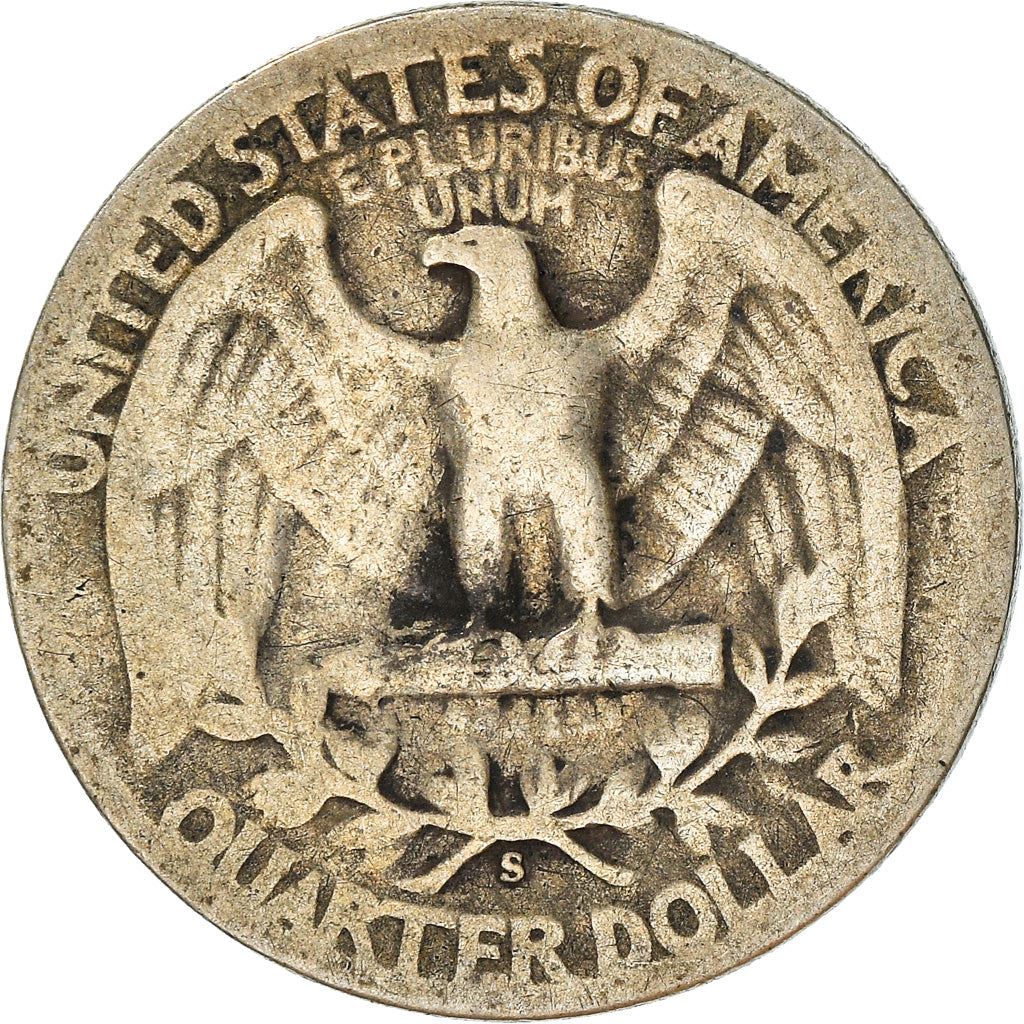 アメリカ合衆国 | 1/4ドル硬貨 | ジョージ・ワシントン | KM:164 | 1932年 - 1964年