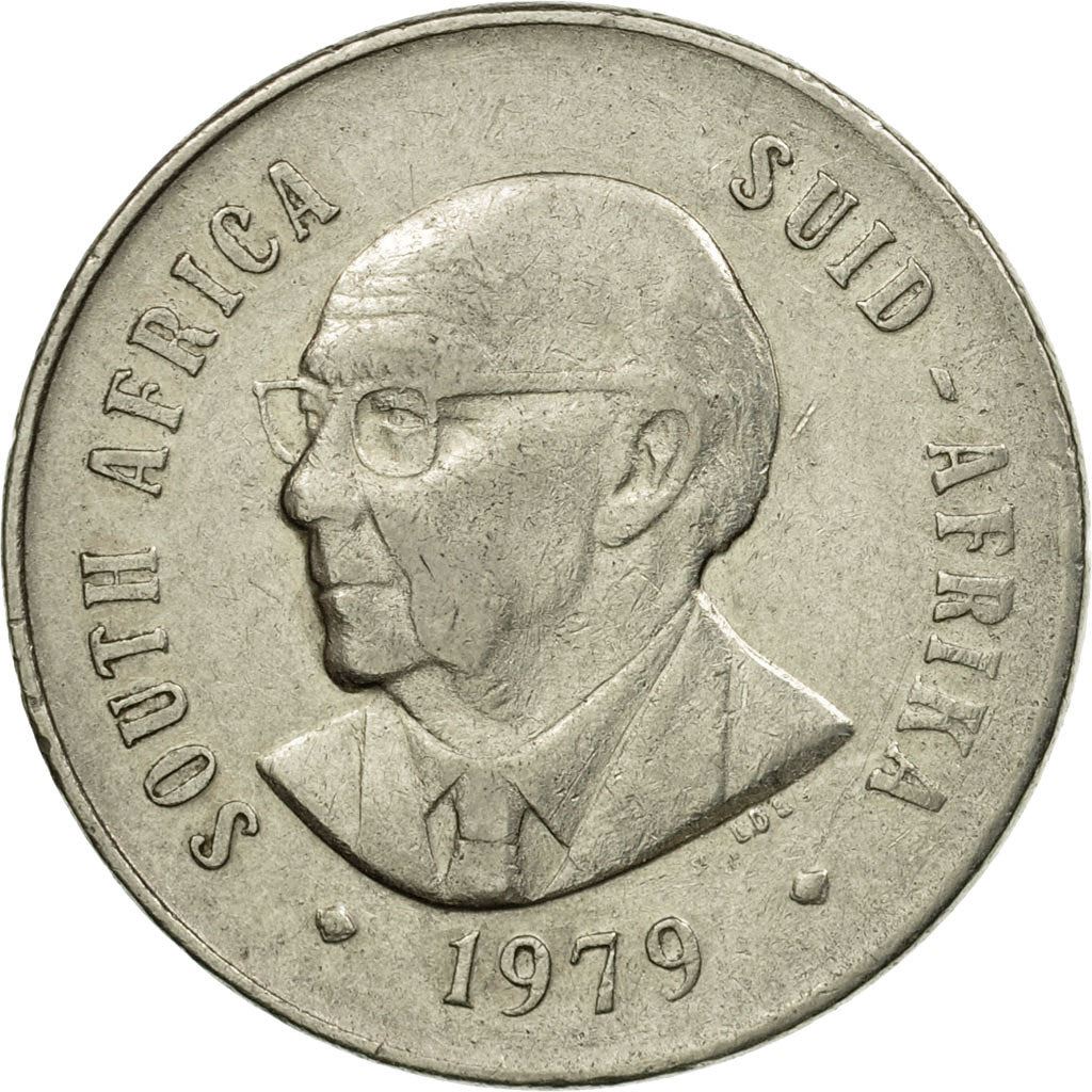 South Africa 50 Cents Coin | Nicolaas J. Diederichs | KM103 | 1979