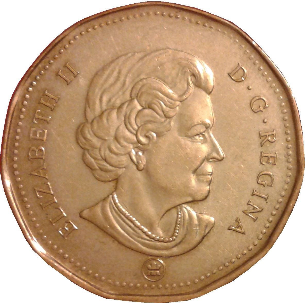Canada 1 Dollar Coin | Queen Elizabeth II | Loon | Olympics | KM787 | 2008