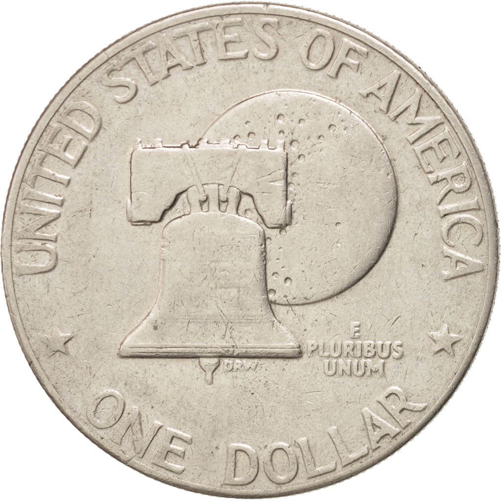 United States | 1 Dollar Coin | Liberty Bell | Copper-nickel clad copper | KM:206 | 1976