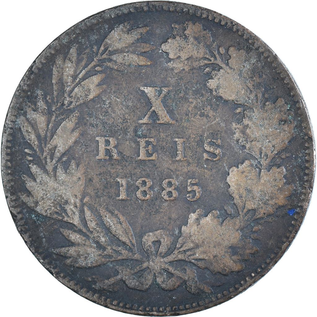 Portugal | 10 Reis Mønt | Luíz I | Km:526 | 1882 - 1886