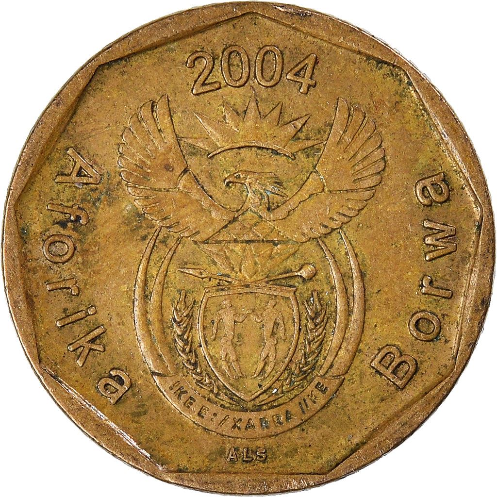 South Africa 10 Cents Tswana Legend - Aforika Borwa Coin KM326 2004