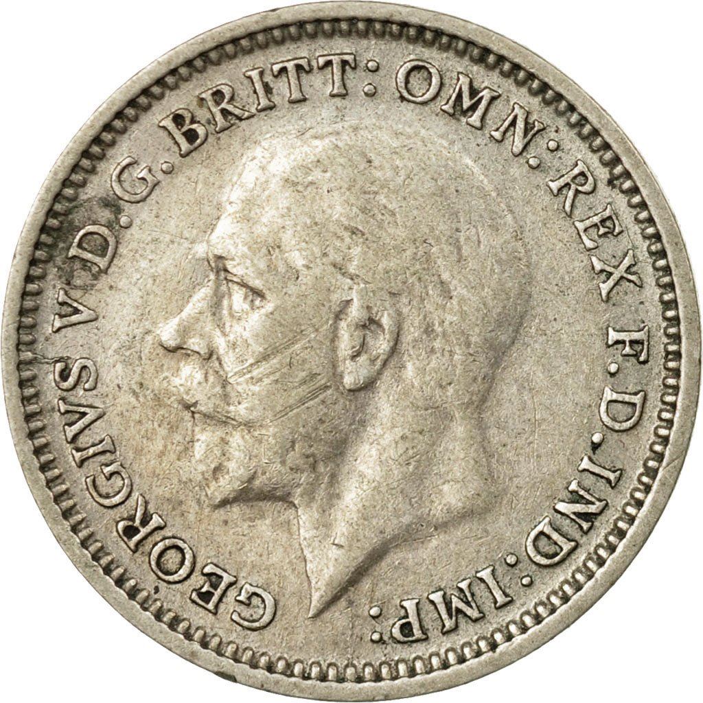 United Kingdom | 3 Pence Coin | George V | KM:831 | 1927 - 1936