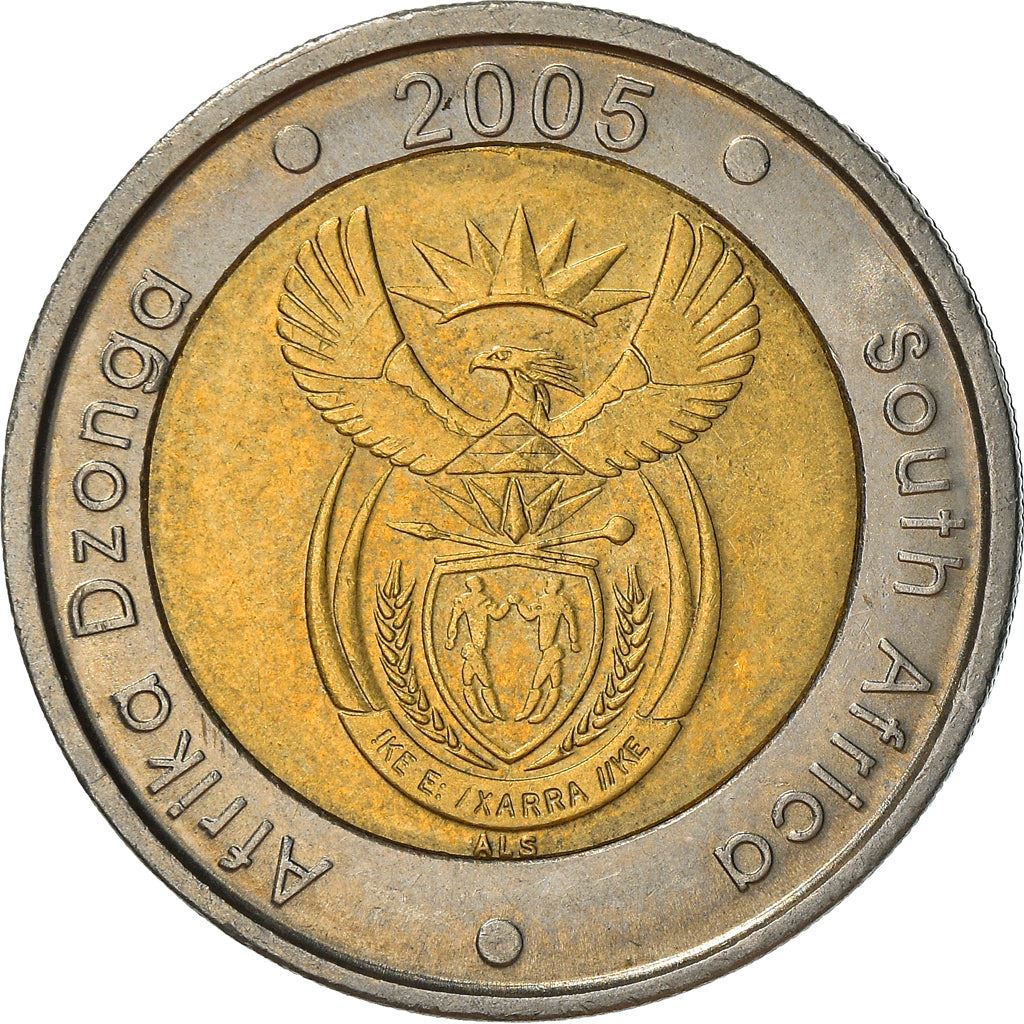 South Africa | 5 Rand Coin | Animals | Wildebeest | Gnu | Km:297 | 2005