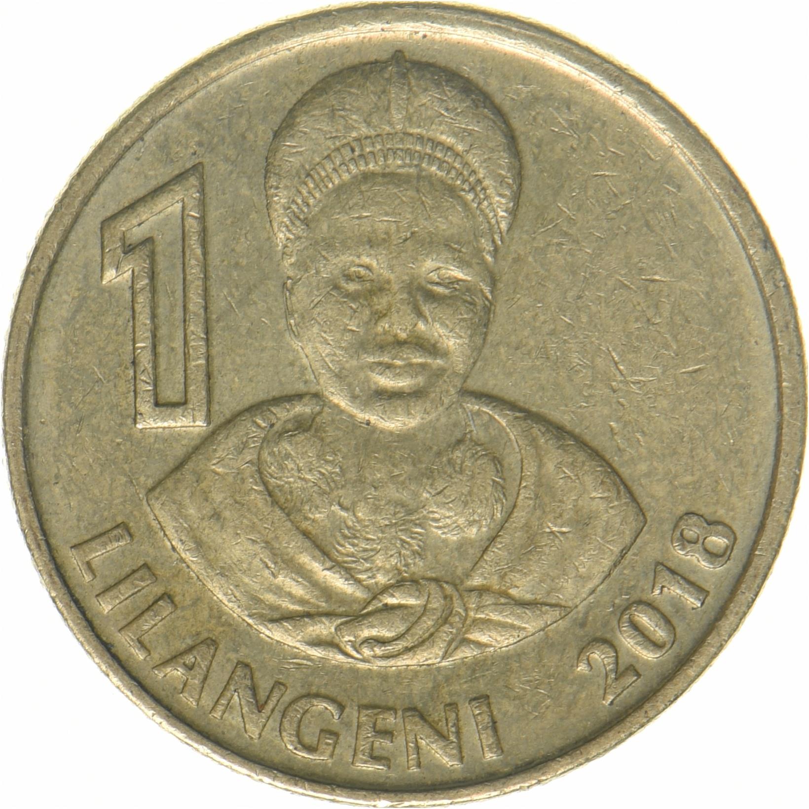 Regno di Eswatini | 1 moneta Lilangeni | Re Mswati III | Km:72 | 2018 - 2021