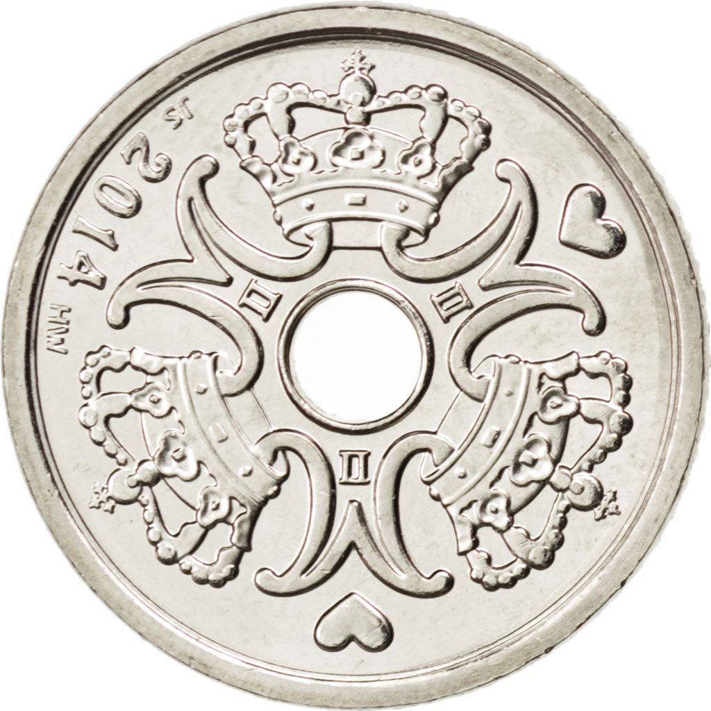 Denmark | 1 Krone Coin | Royal monogram | KM:873.1 | 1992 - 2023