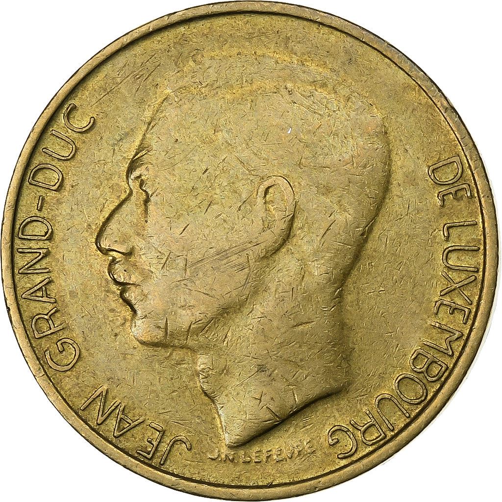 Luxembourg | 5 francs | Monarque | Bronze d’aluminium-nickel | KM : 60 | 1986-1988
