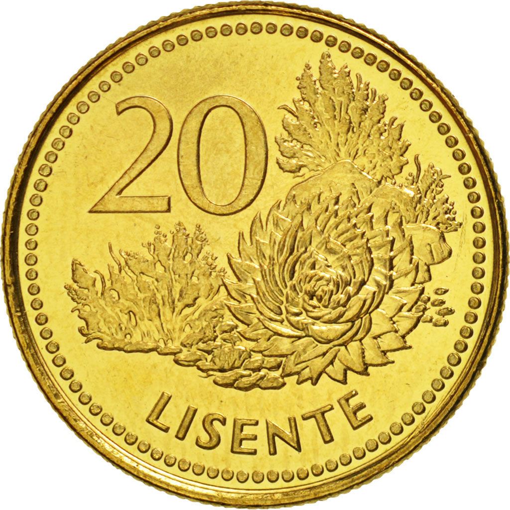 Lesotho | 20 Lisente Coin | Flora | Km:64 | 1998 - 2023