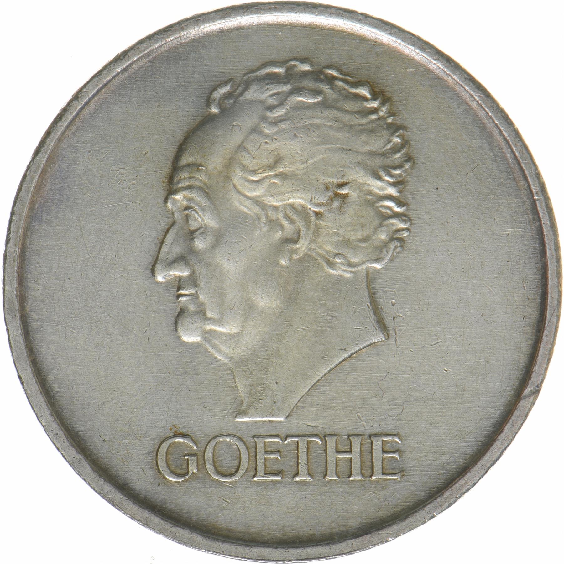 Germany | 3 Reichsmark Coin | Goethe | KM:76 | 1932