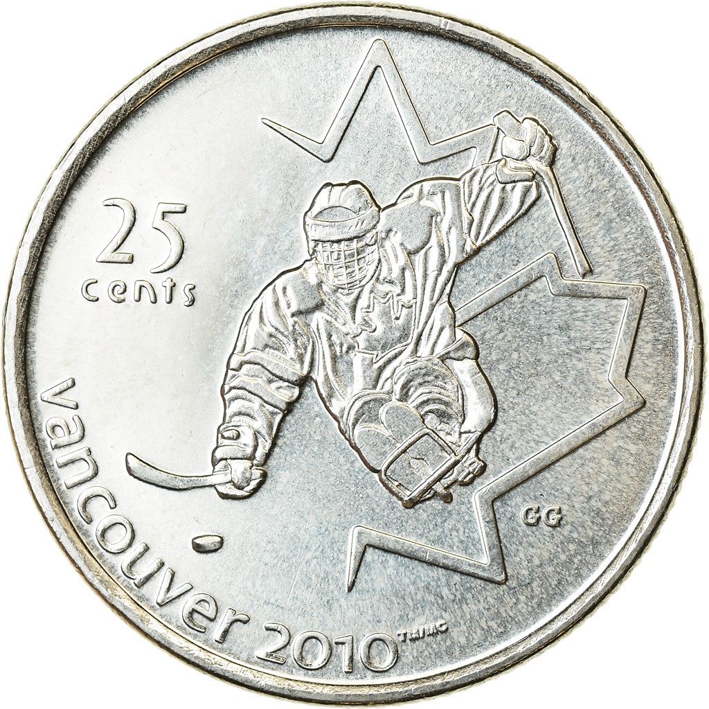 Canada | 25 Cents Coin | Nickel plated steel | Sledge Hockey | KM:952 | 2009