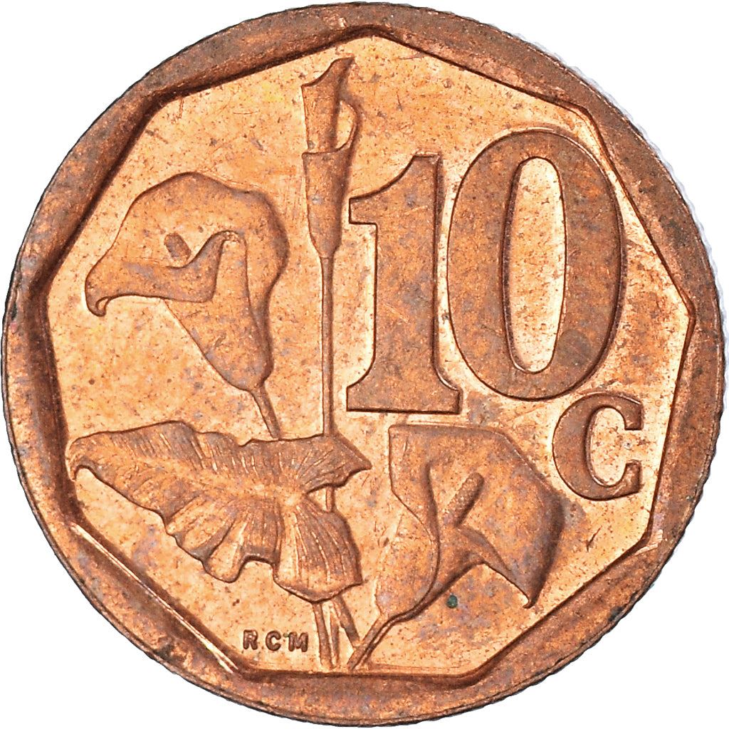 South Africa | 10 Cents Coin | Flowers | Arum Lily | Uc:24 | 2017
