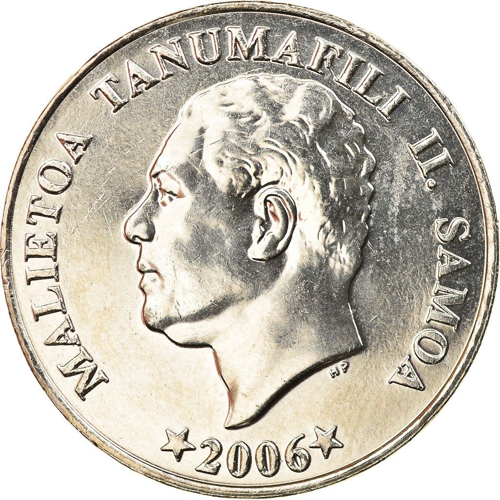 Samoa | 20 Sene Mynt | Malietoa Tanumafili II | Brödfrukt | Km:133 | 2002 - 2006