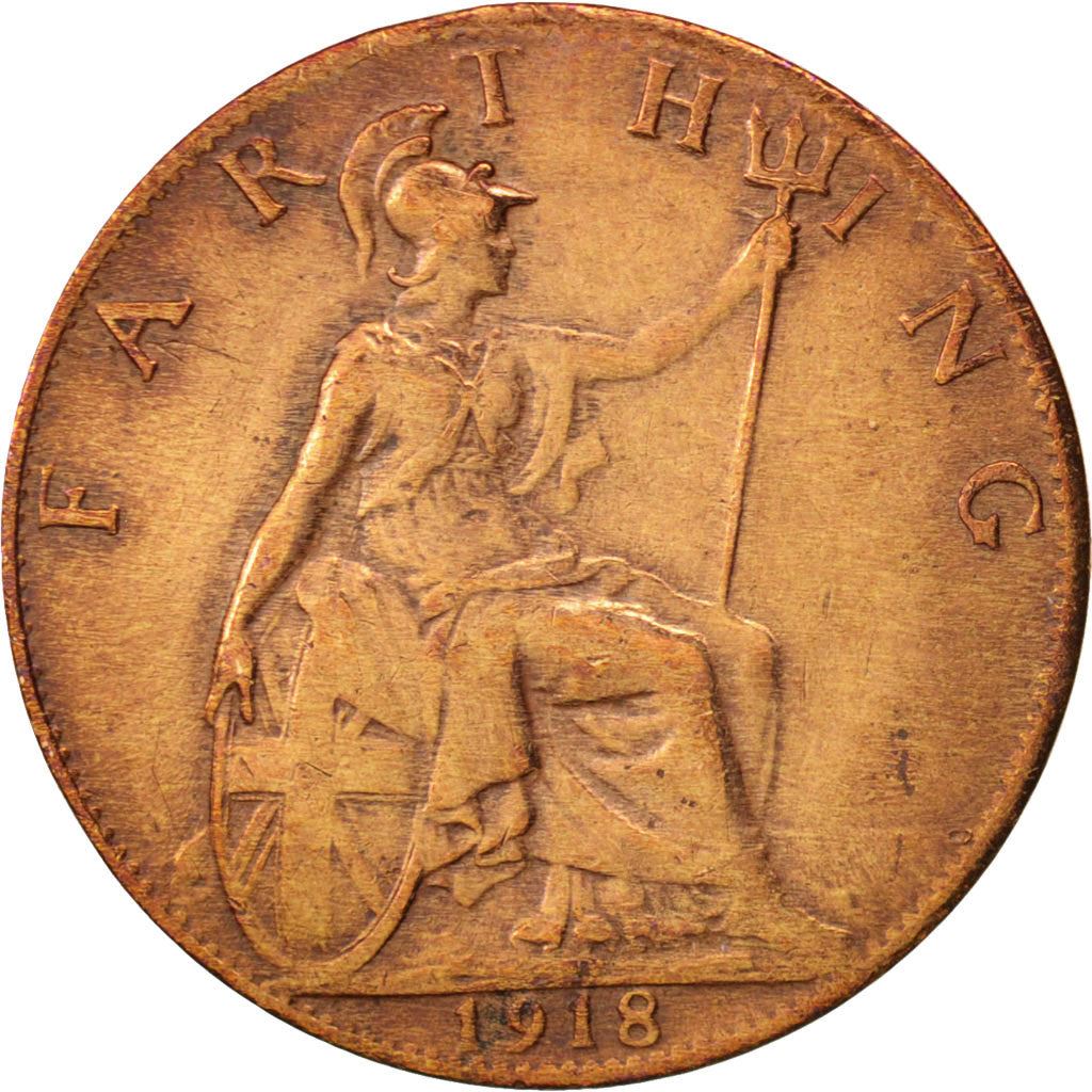 United Kingdom | 1 Farthing Coin | George V | Km:808 | 1911 - 1925