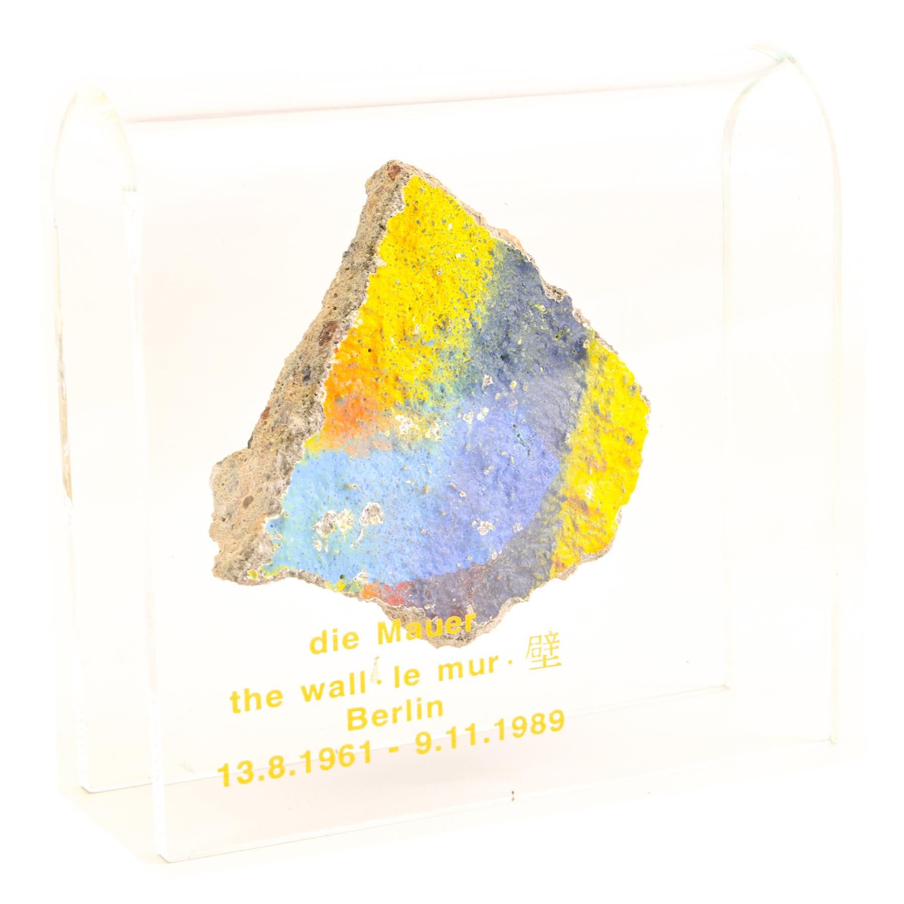 Pieces of Berlin Wall | Historical German Symbol | Concrete Fragments with Graffiti Art | 1961 - 1989