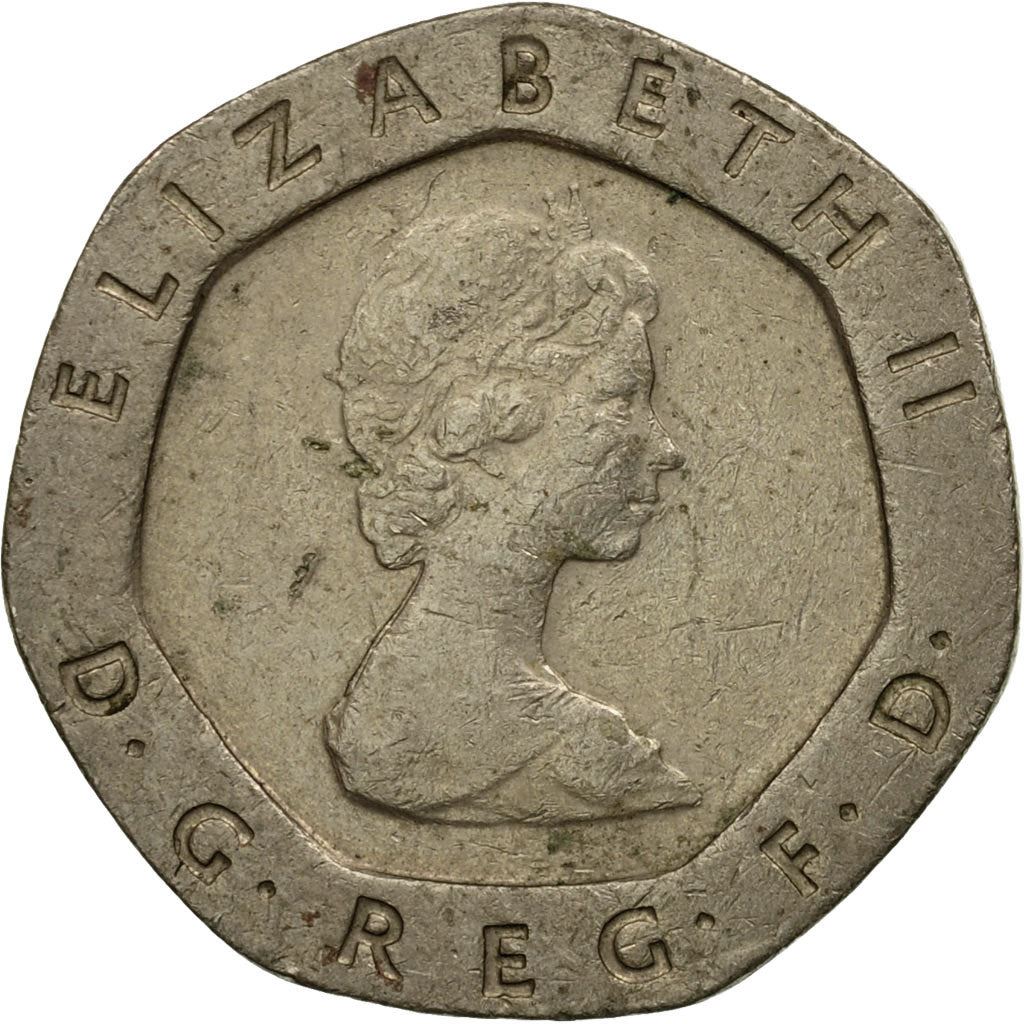 United Kingdom | 20 Pence Coin | Elizabeth II | Km:931 | 1982 - 1984