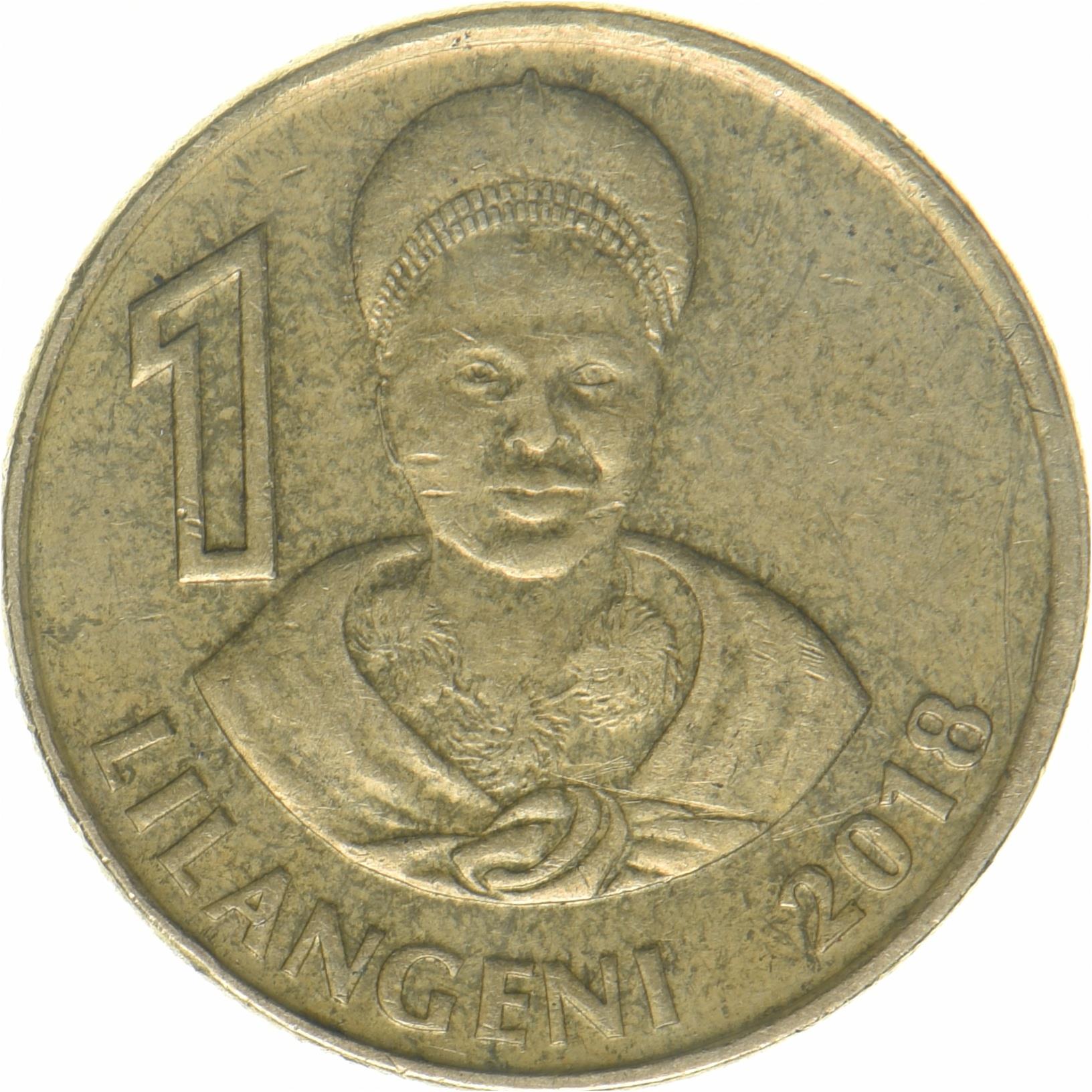 Regno di Eswatini | 1 moneta Lilangeni | Re Mswati III | Km:72 | 2018 - 2021