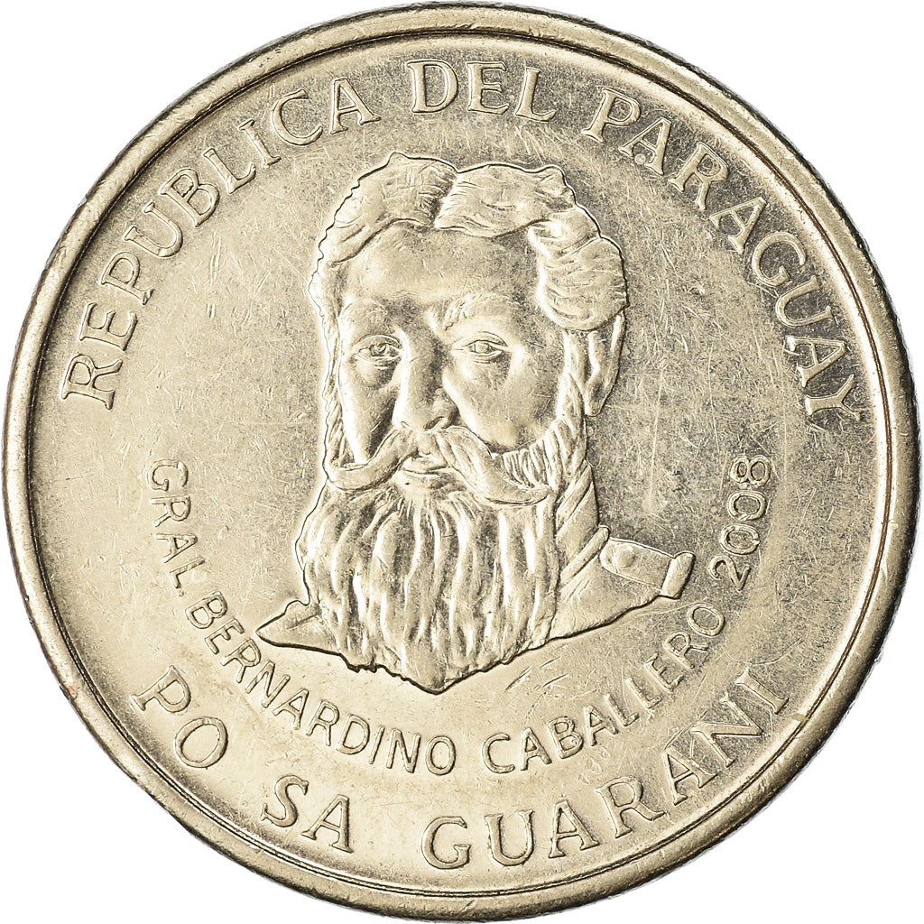 Paraguay | 500 Guaranies Coin | Bernardino Caballero | Km:195A | 2006 - 2019