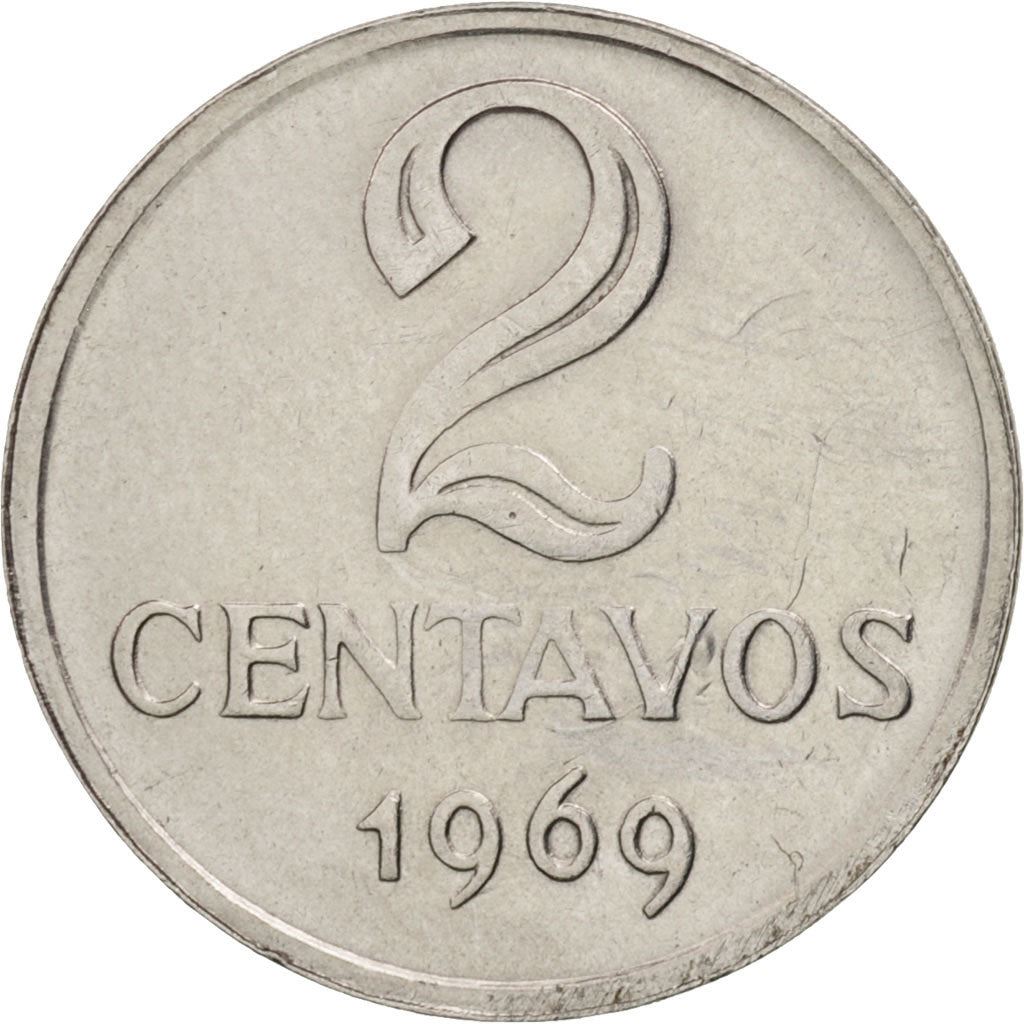 Brazil | 2 Centavos Coin | Effigy | Km:576.1 | 1969 - 1975